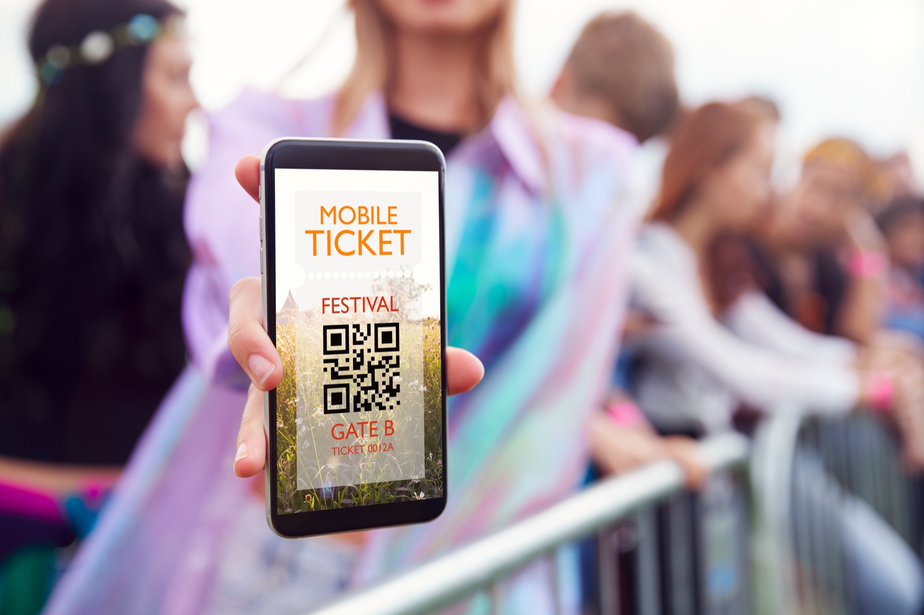 Symbolfoto: Mobiles Ticket am Festivaleingang
